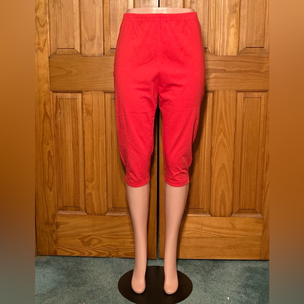 Euc Vintage Basic Editions Side Split Capri Leggi… - image 1